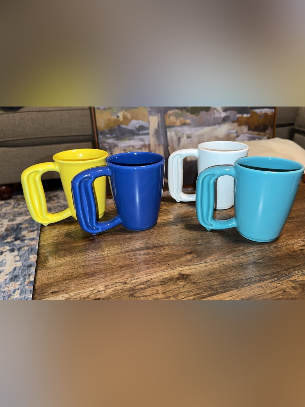 RARE/HTF JAMBER COFFEE/TEA MUGS/CUPS SET OF 4 bundle assorted colors